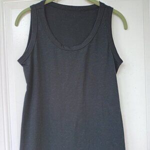 Black Sleeveless Tank top Round Neck Size Small